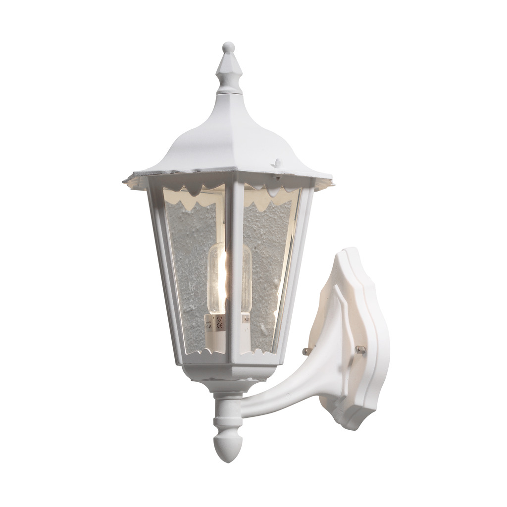 Firenze Blanc lampe d’extérieur De Konstsmide - Le design élégant et la lumière chaleureuse de la lampe créent une atmosphère accueillante, parfaite pour les entrées et les patios.