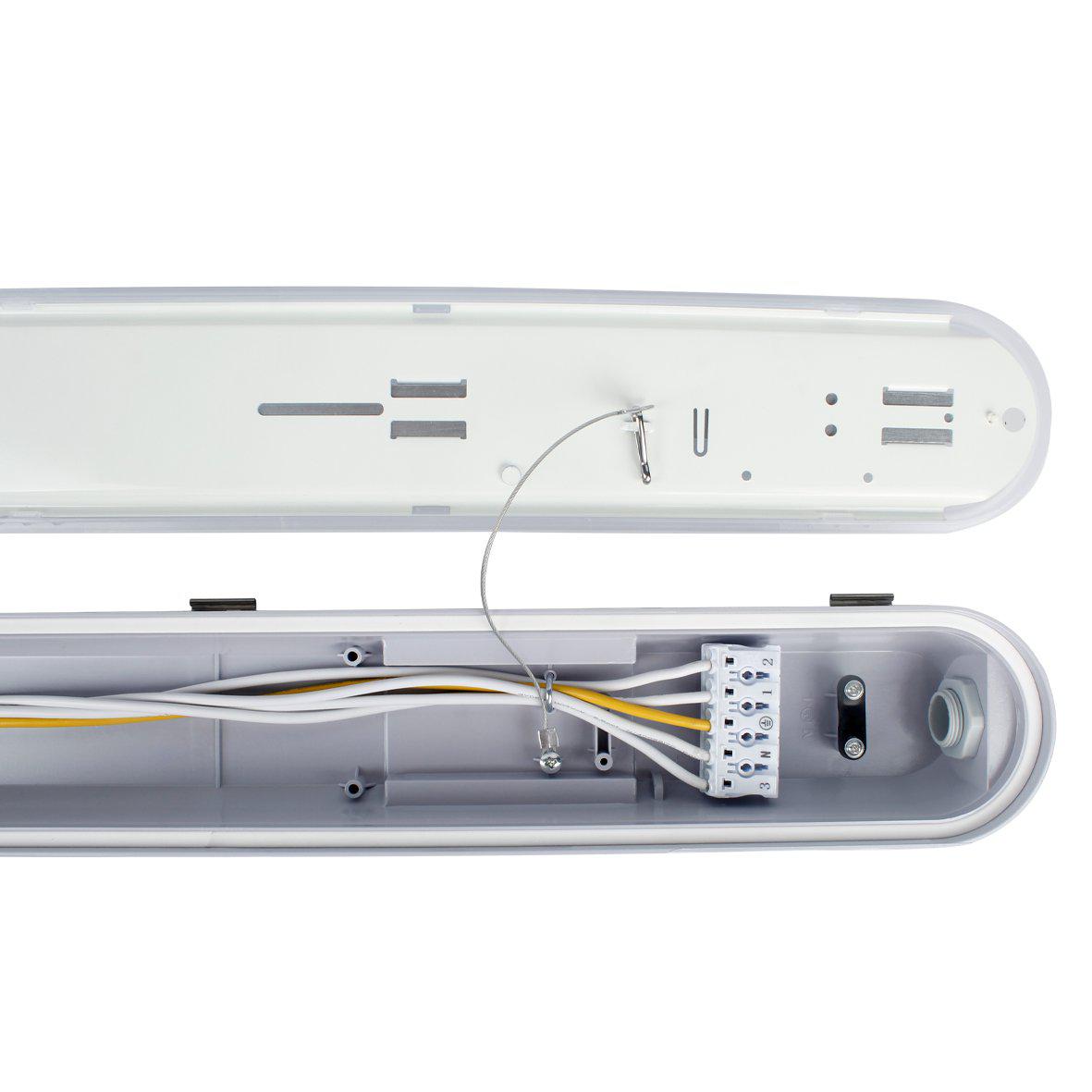Sixtyfivey 4000K 120cm Gris De Designlight - Ce luminaire offre flexibilit&eacute; et simplicit&eacute; d'utilisation gr&acirc;ce &agrave; des fonctionnalit&eacute;s telles que&nbsp;: puissance r&eacute;glable par commutateur DIP pour une adaptation personnalis&eacute;e&nbsp;; connexion traversante pour un c&acirc;blage ais&eacute;&nbsp;; support de c&acirc;ble inclus&nbsp;; construction robuste pour un fonctionnement continu&nbsp;; flux lumineux&nbsp;: 23&nbsp;W&nbsp;: 3&nbsp;224&nbsp;lm&nbsp;; 29&nbsp;W&nbsp;: 3&nbsp;950&nbsp;lm&nbsp;; 34&nbsp;W&nbsp;: 4&nbsp;726&nbsp;lm&nbsp;; 40&nbsp;W&nbsp;: 5&nbsp;800&nbsp;lm&nbsp;; IK08.
