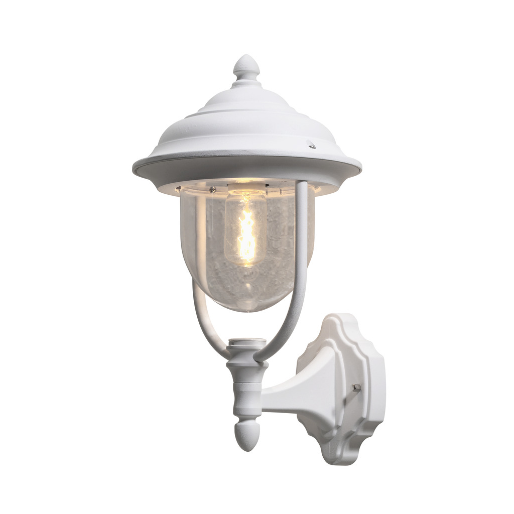 Parma Blanc lampe d’extérieur De Konstsmide - La lampe est fabriquée à partir de matériaux durables et peut résister à toutes les conditions météorologiques, ce qui en fait un investissement à long terme dans votre maison.