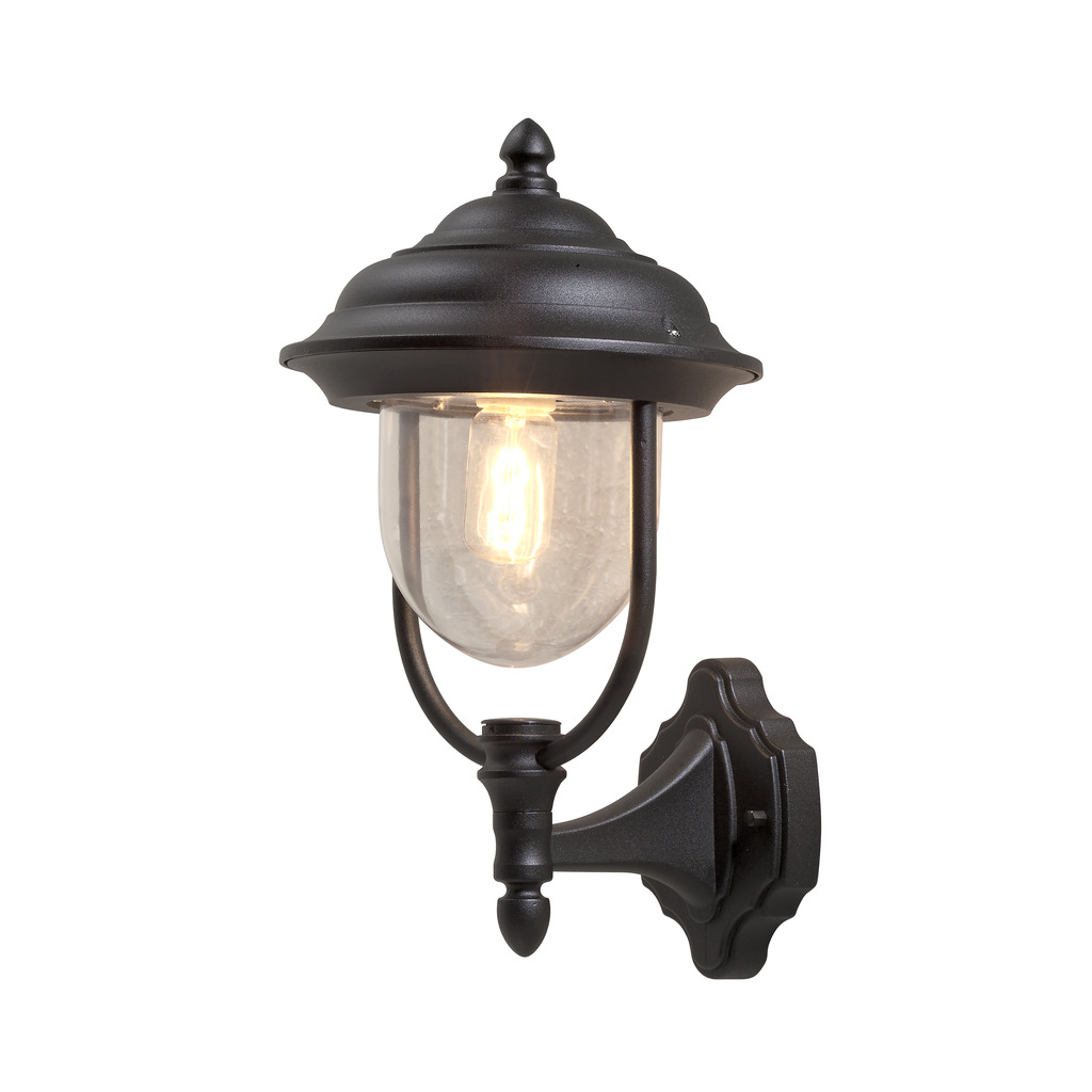 Parma Noir lampe d’extérieur De Konstsmide - La lampe est fabriquée à partir de matériaux durables et peut résister à toutes les conditions météorologiques, ce qui en fait un investissement à long terme dans votre maison.