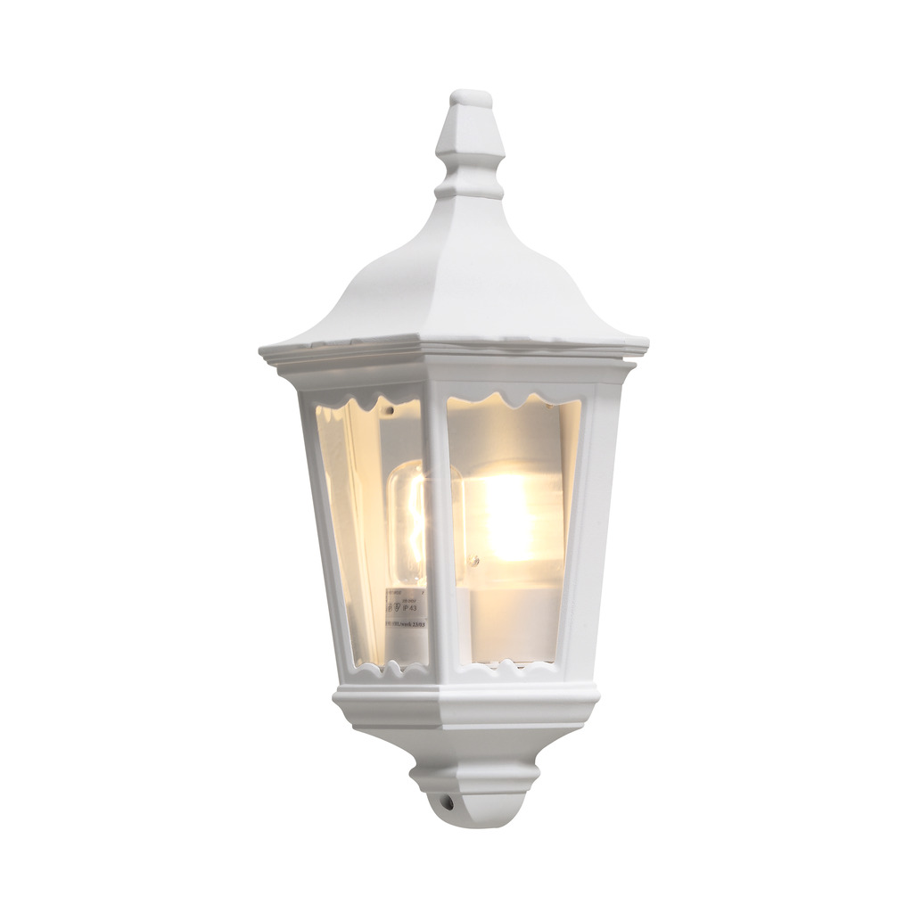Firenze Blanc lampe d’extérieur De Konstsmide - Le design élégant et la lumière chaleureuse de la lampe créent une atmosphère accueillante, parfaite pour les entrées et les patios.