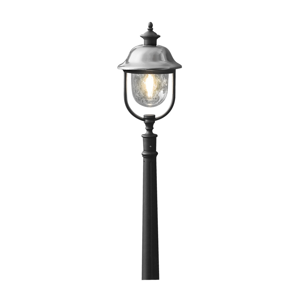 Parma 125cm Noir bornes De Konstsmide - Le design classique ajoute une atmosphère élégante au jardin ou à l'allée et le matériau robuste le rend durable pour une utilisation en extérieur.