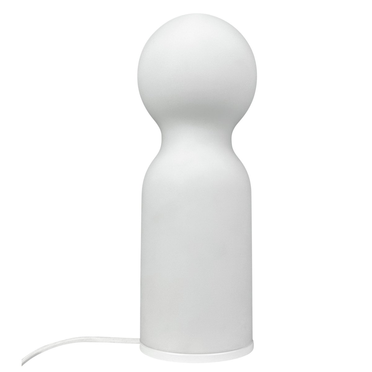 Harper 35cm Blanc lampe de table De Dyberg Larsen - Det matta opalglaset skapar en mjuk och rogivande atmosf&auml;r, perfekt f&ouml;r avkoppling och mysiga stunder.