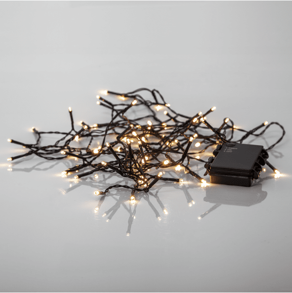 Guirlande Lumineuse Akku 5m Noir De Star Trading - L'espacement de 7 cm entre les LED assure une diffusion homog&egrave;ne de la lumi&egrave;re et une douce lueur dans le jardin, sur le balcon ou &agrave; l'int&eacute;rieur.