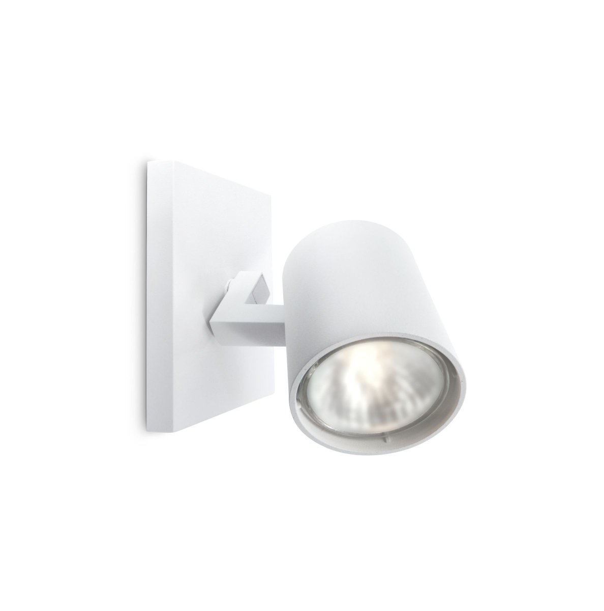 Runner Blanc spot De Philips - Le bo&icirc;tier en aluminium blanc compl&egrave;te parfaitement la source lumineuse.