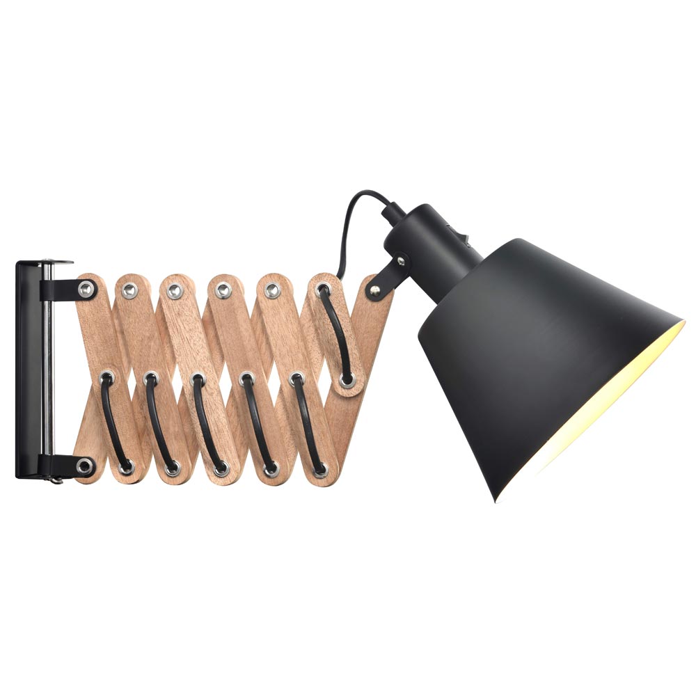 Vintage Ø18 Noir applique murale De Halo Design - Vintage est une d&eacute;claration pour tous ceux qui recherchent des d&eacute;tails uniques et intemporels pour leur maison - une lampe &agrave; la fois accrocheuse et pratique.