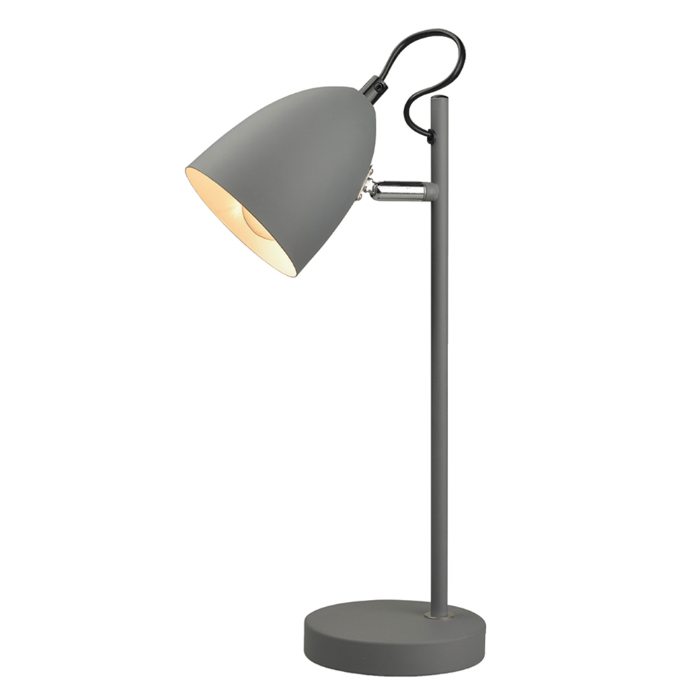 Yep! 37cm Gris lampe de bureau De Halo Design - Il s'adapte parfaitement &agrave; votre bureau, table de chevet ou table d'appoint et ajoute une atmosph&egrave;re chaleureuse et &eacute;l&eacute;gante &agrave; votre maison.