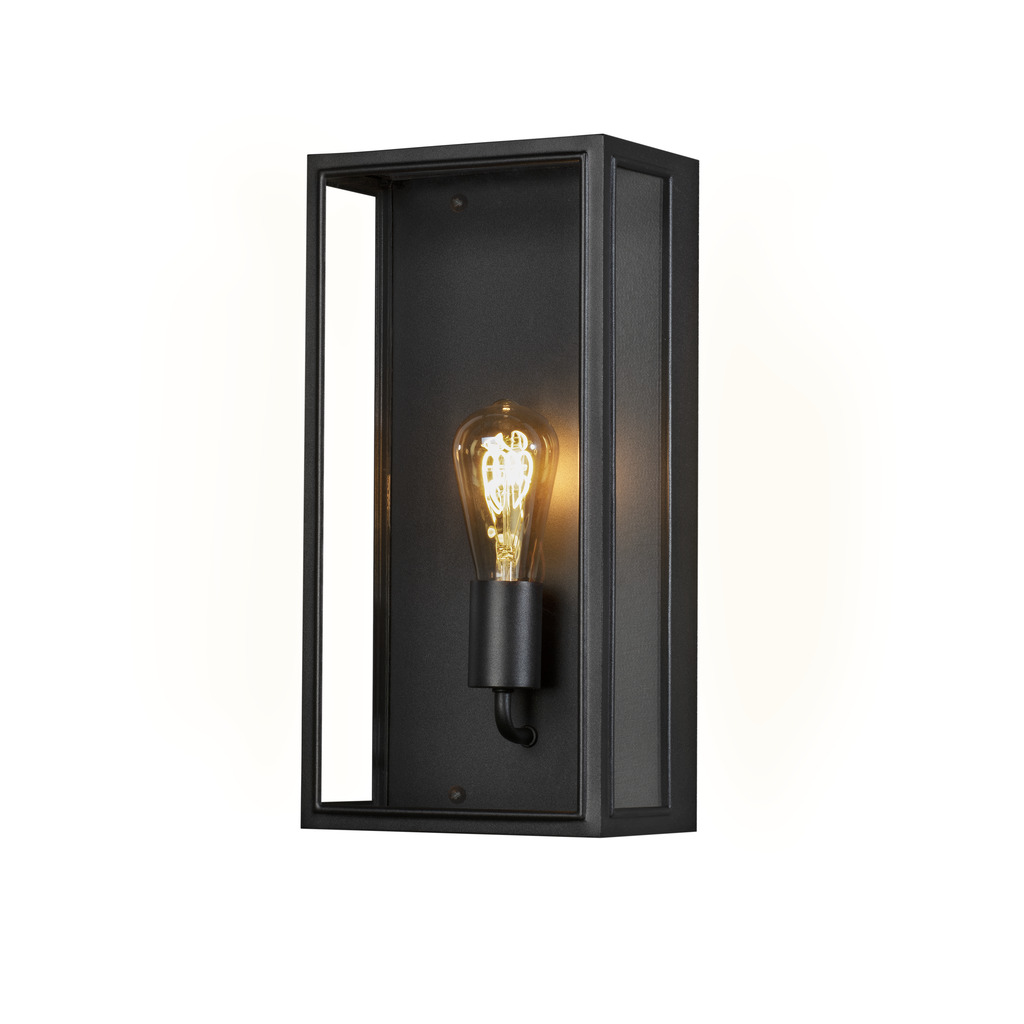 Carpi Noir lampe d’extérieur De Konstsmide - Il est fait de mat&eacute;riaux durables, peut r&eacute;sister &agrave; des conditions m&eacute;t&eacute;orologiques difficiles et constitue une solution d'&eacute;clairage &agrave; la fois esth&eacute;tique et fonctionnelle pour votre maison.