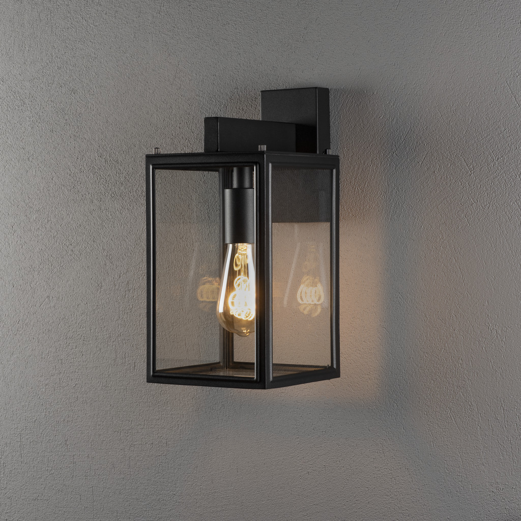 Carpi Noir lampe d’extérieur De Konstsmide - Il est fait de matériaux durables, peut résister à des conditions météorologiques difficiles et constitue une solution d'éclairage à la fois esthétique et fonctionnelle pour votre maison.