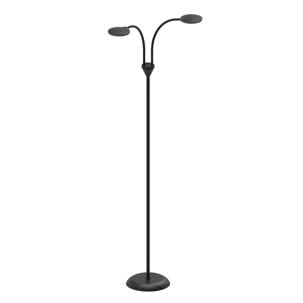 Fix 2 Noir lampadaire De Halo Design - Il est recommandé de le placer dans un coin de la pièce ou sur le bureau.