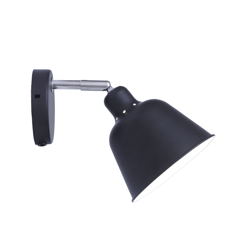 Carpenter Noir lampe de lecture De Halo Design - Il est recommand&eacute; de le placer comme lampe de chevet dans la chambre.