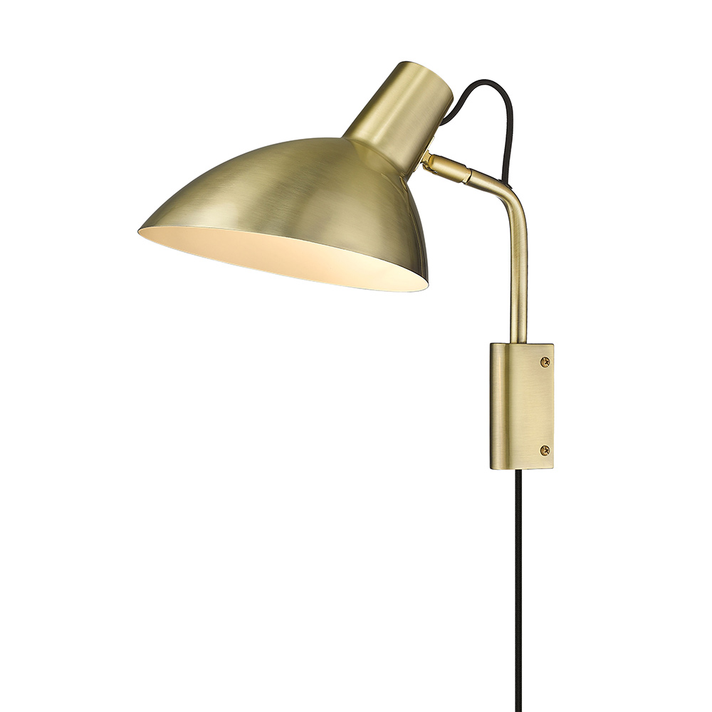 Metropole Ø24 Laiton antique applique murale De Halo Design - Il est recommand&eacute; de l'utiliser comme lampe de lecture dans le salon ou la chambre.