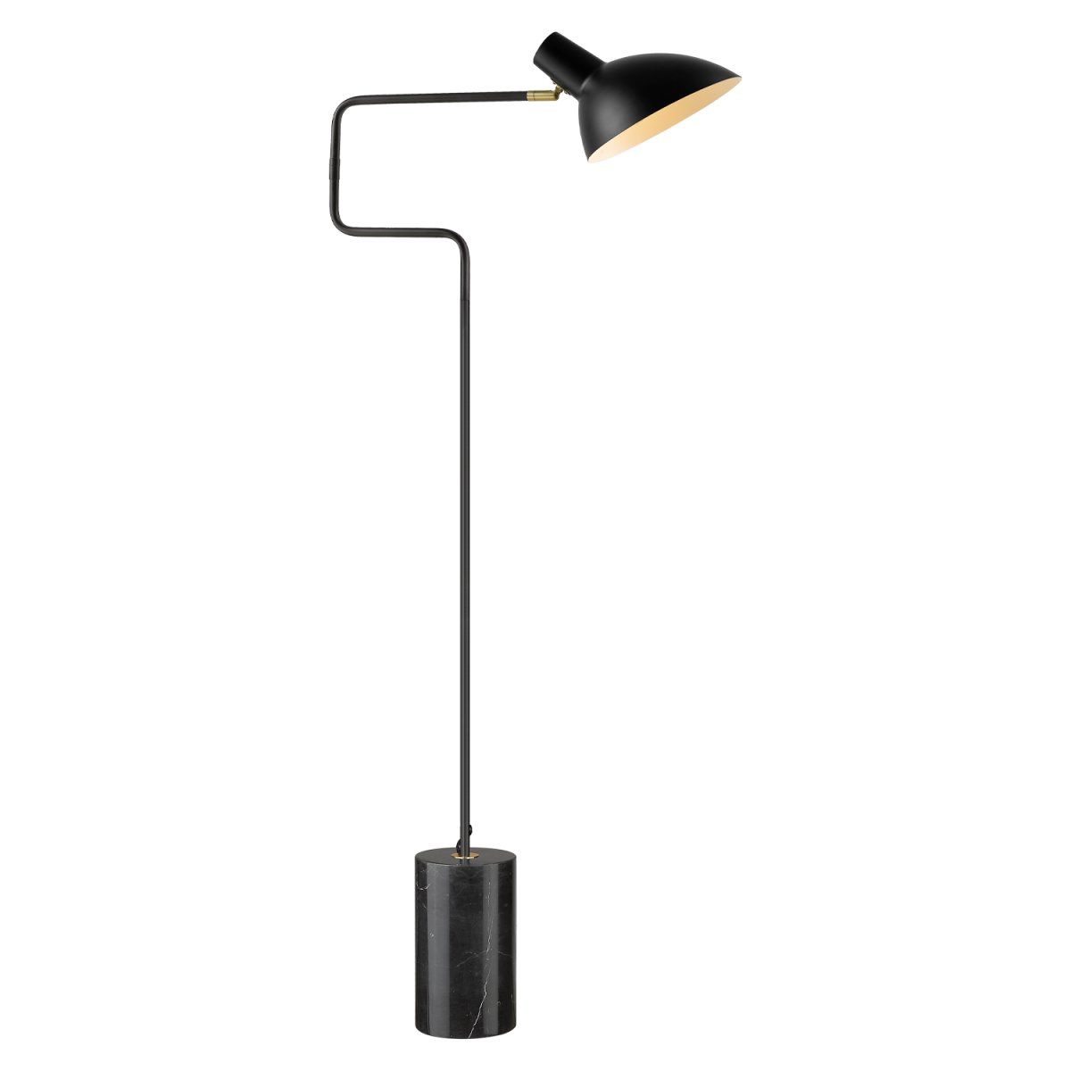 Metropole Deluxe Noir lampadaire De Halo Design - Metropole Deluxe est un lampadaire sophistiqu&eacute; qui allie design industriel et mat&eacute;riaux exclusifs.