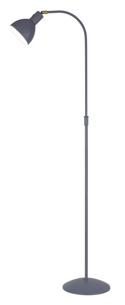  Angora Gris lampadaire De Halo Design - L'abat-jour mobile le rend parfait comme lampe de lecture &agrave; c&ocirc;t&eacute; du canap&eacute; ou dans le coin lecture.