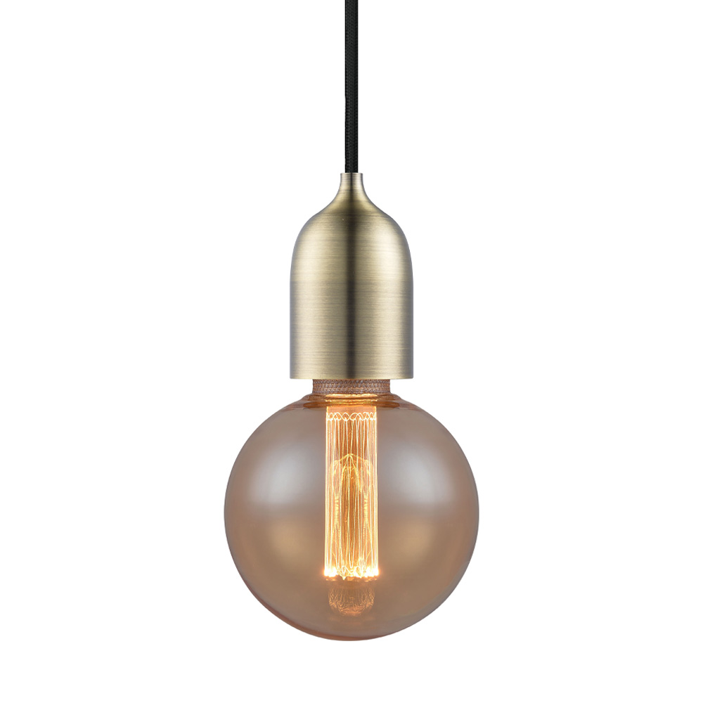 Classic Ø5 Laiton antique suspension De Halo Design - Suspension classique en métal avec une finition en laiton antique.