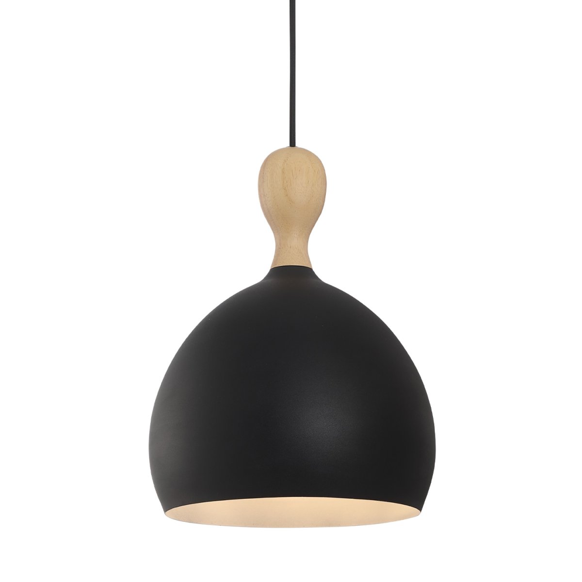 Dueodde Ø24 Noir suspension De Halo Design - L'inspiration du design vient du sablier, un objet de grand charme dont le sable provenait autrefois de la plage de Dueodde &agrave; Bornholm, au Danemark.