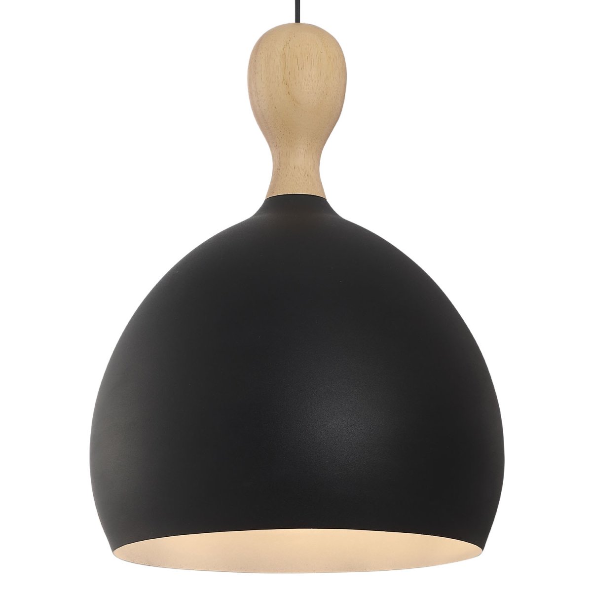 Dueodde Ø40 Noir suspension De Halo Design - L'inspiration du design vient du sablier, un objet de grand charme dont le sable provenait autrefois de la plage de Dueodde &agrave; Bornholm, au Danemark.