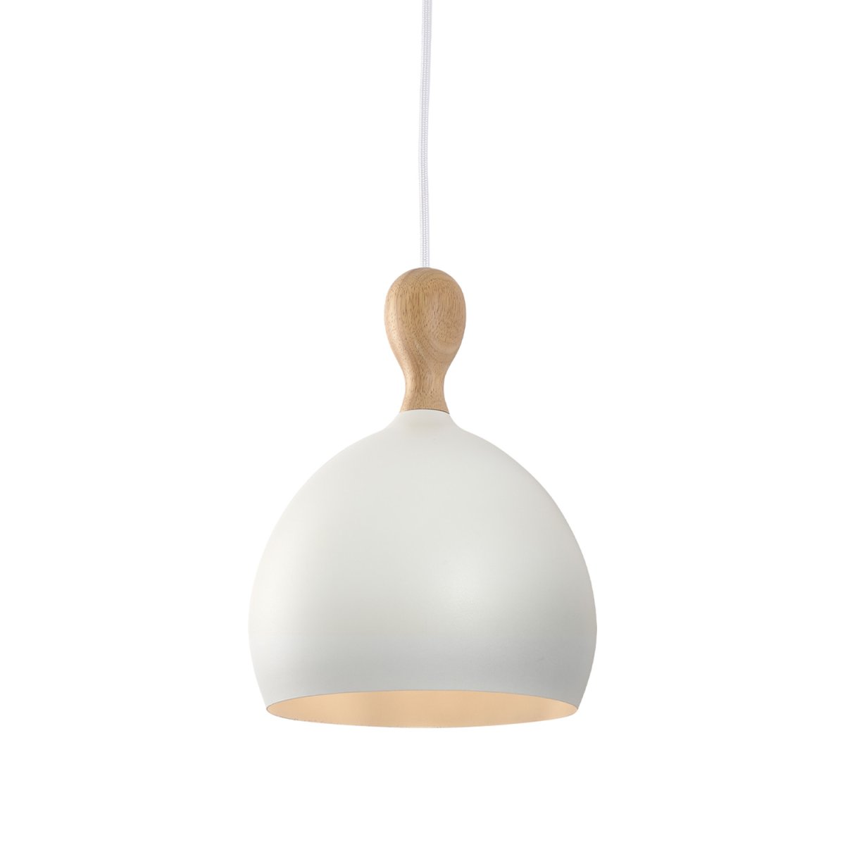Dueodde Ø18 Blanc suspension De Halo Design - L'inspiration du design vient du sablier, un objet de grand charme dont le sable provenait autrefois de la plage de Dueodde &agrave; Bornholm, au Danemark.