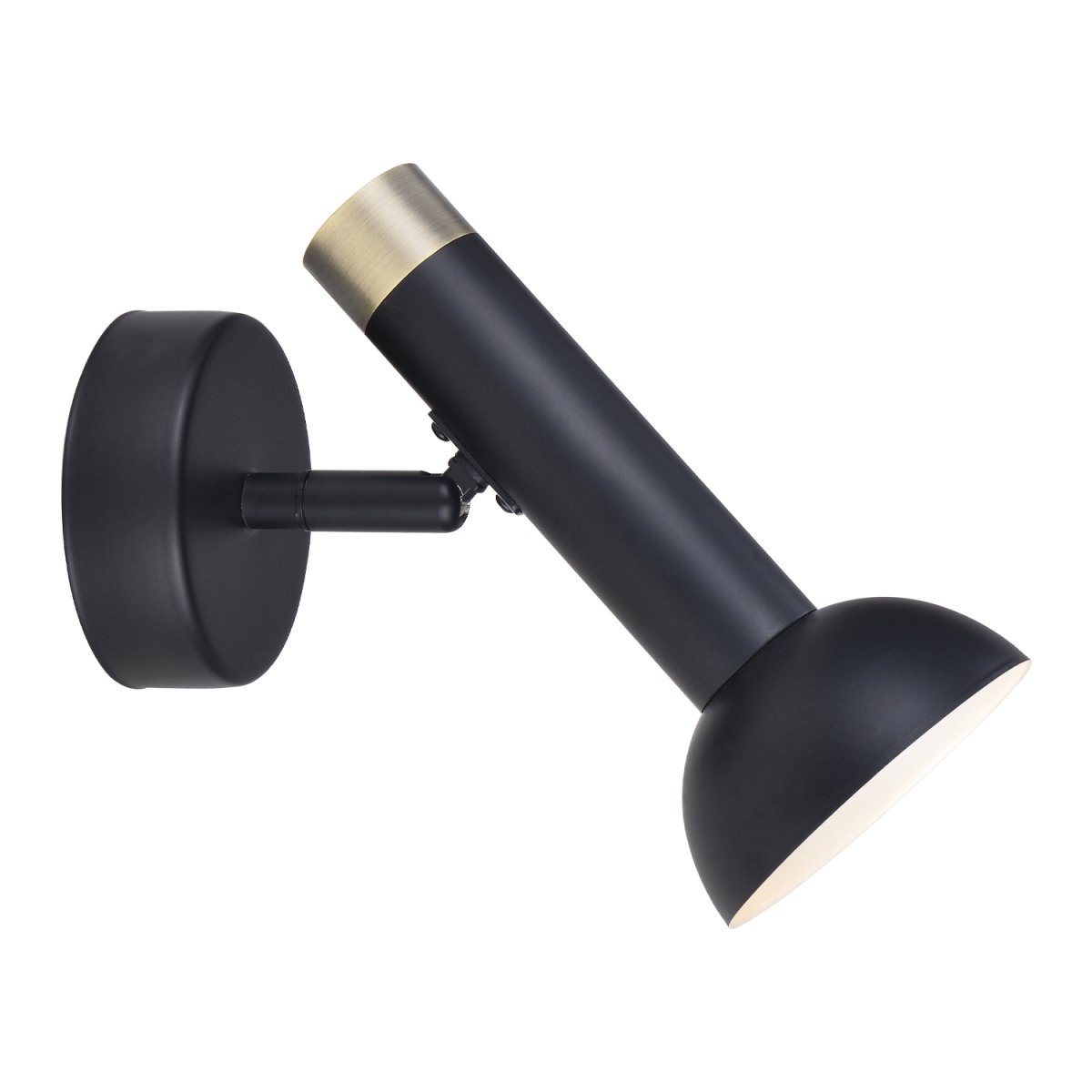 Torch Noir lampe de lecture De Halo Design - Le design minimaliste et moderne fait de Torch un choix polyvalent pour la chambre, le salon ou le lieu de travail.