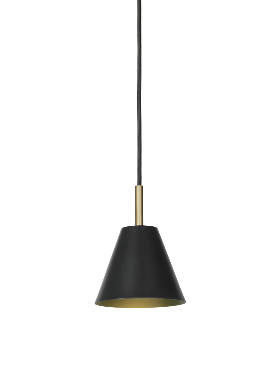 Hygge Ø12 Noir suspension De Halo Design - Hygge est une suspension &eacute;l&eacute;gante et intemporelle qui allie le minimalisme scandinave &agrave; des formes douces.