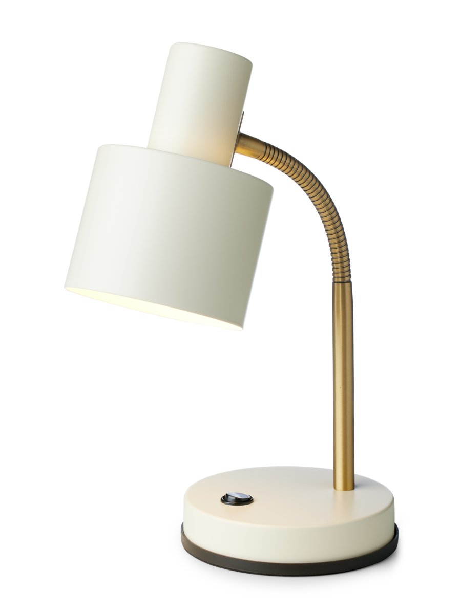 Vogue 30cm Crème lampe de bureau De Halo Design - Vogue est la lampe de table parfaite pour ceux qui apprécient le style et la fonctionnalité.