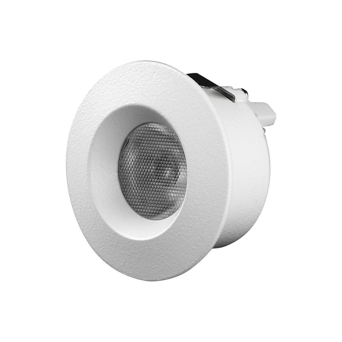 Q-19 Mini Downlight 2700K Pack De 10 Blanc De Designlight - Ce spot encastr&eacute; est id&eacute;al pour une installation dans les embrasures de fen&ecirc;tres et les meubles hauts, avec une profondeur d'encastrement minimale de seulement 19 mm.