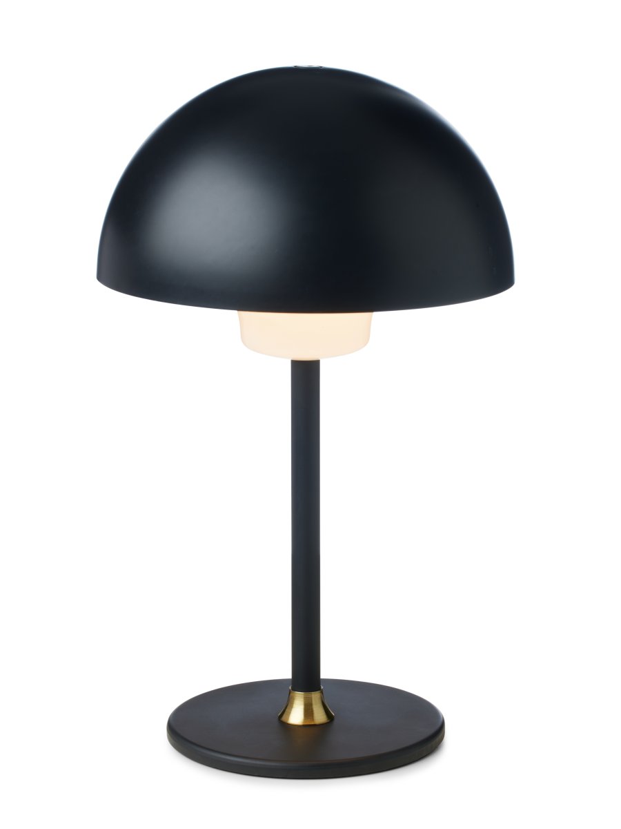 Moon Light 27cm Noir portable De Halo Design - Gr&acirc;ce au panneau tactile int&eacute;gr&eacute; sur le dessus, vous pouvez facilement l'allumer et l'&eacute;teindre et r&eacute;gler la luminosit&eacute; sur trois niveaux.