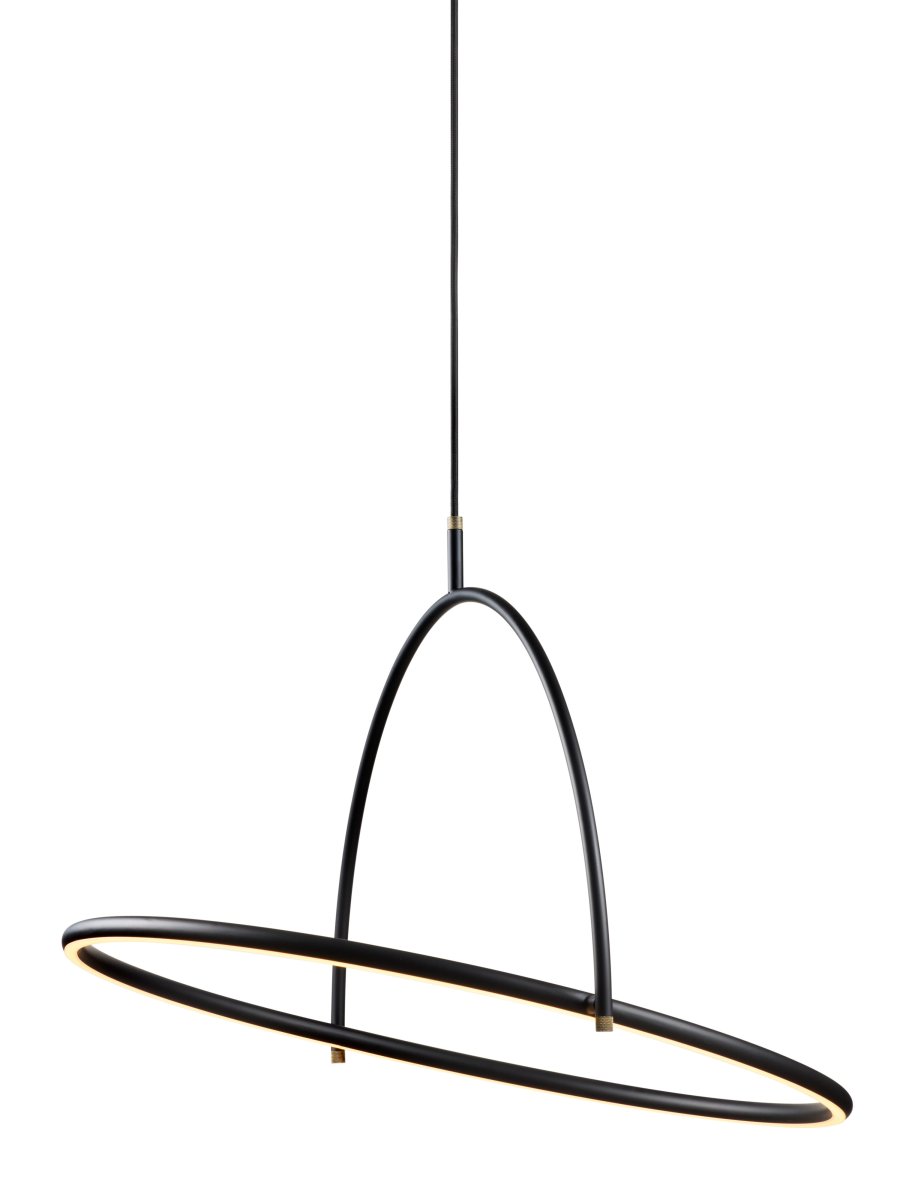 Tilt Ø60 Noir suspension De Halo Design - Grâce à son variateur intégré à 3 niveaux, la luminosité se règle aisément à l'aide d'un interrupteur mural standard – aucun variateur externe n'est nécessaire.