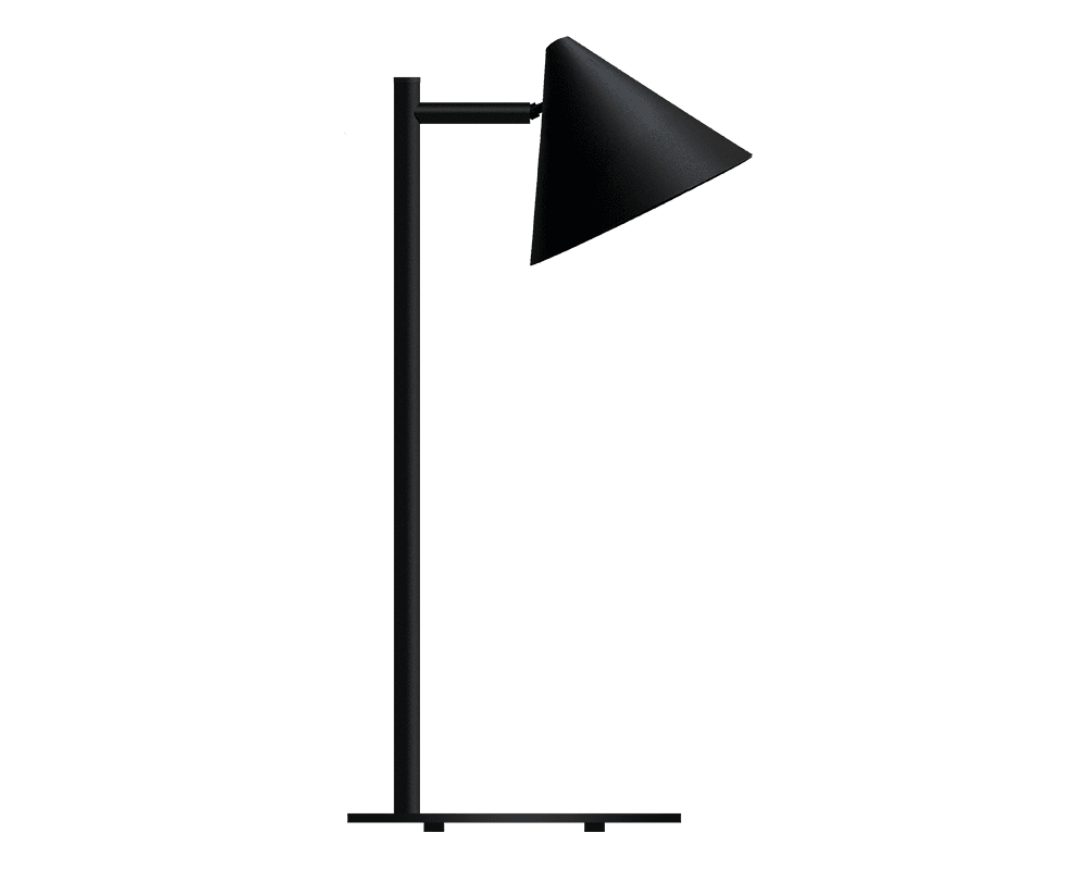Tratt Micro 57cm Noir lampe de table De Westal - Posez-la sur votre bureau, une table d'appoint, pr&egrave;s d'une fen&ecirc;tre ou utilisez-la comme lampe de lecture sur votre table de chevet.