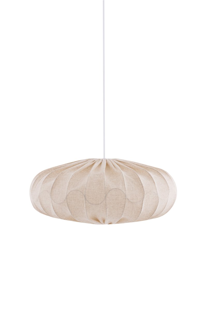 Bladverk Abat-Jour S/Suspension Ø50 Beige suspension De Globen Lighting - Sa structure métallique, en forme de feuilles entrelacées, crée une texture élégante et confère à l'abat-jour son allure unique.
