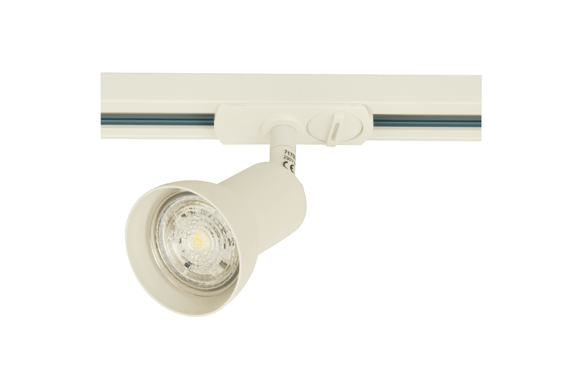 Slim spot Blanc mat De Aneta Lighting - Spot fin pour syst&egrave;me de rail Trackline d'Aneta.