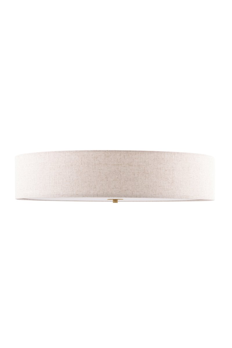 Noah Ø65 Beige plafonnier De Globen Lighting - Le plafonnier Noah, fabriqué artisanalement en lin teint, est un élément décoratif à la fois simple et élégant.
