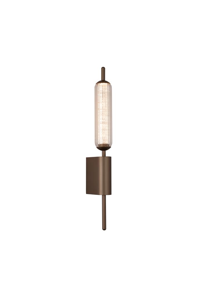 Cattail 54cm Brun applique murale De Searchlight - Il en r&eacute;sulte un &eacute;clairage agr&eacute;able et chaleureux, id&eacute;al pour les salons, les chambres, les couloirs ou les salles &agrave; manger.
