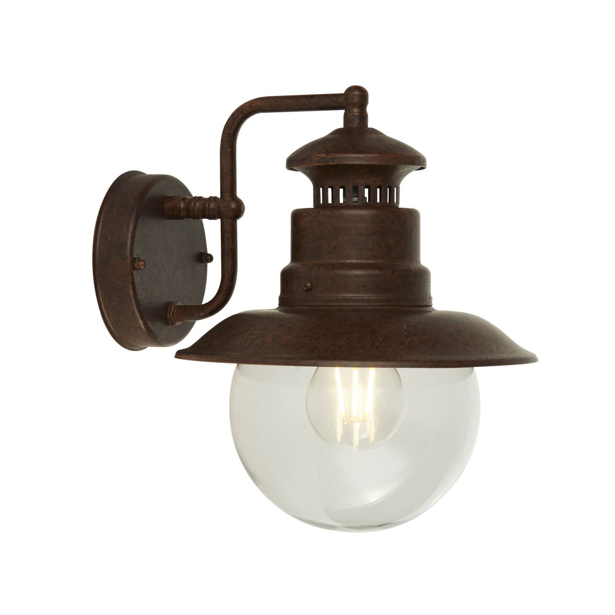Station Rouiller lampe d’extérieur De Searchlight - Créez une atmosphère rustique et chaleureuse avec cette lampe de façade classique de style vintage.