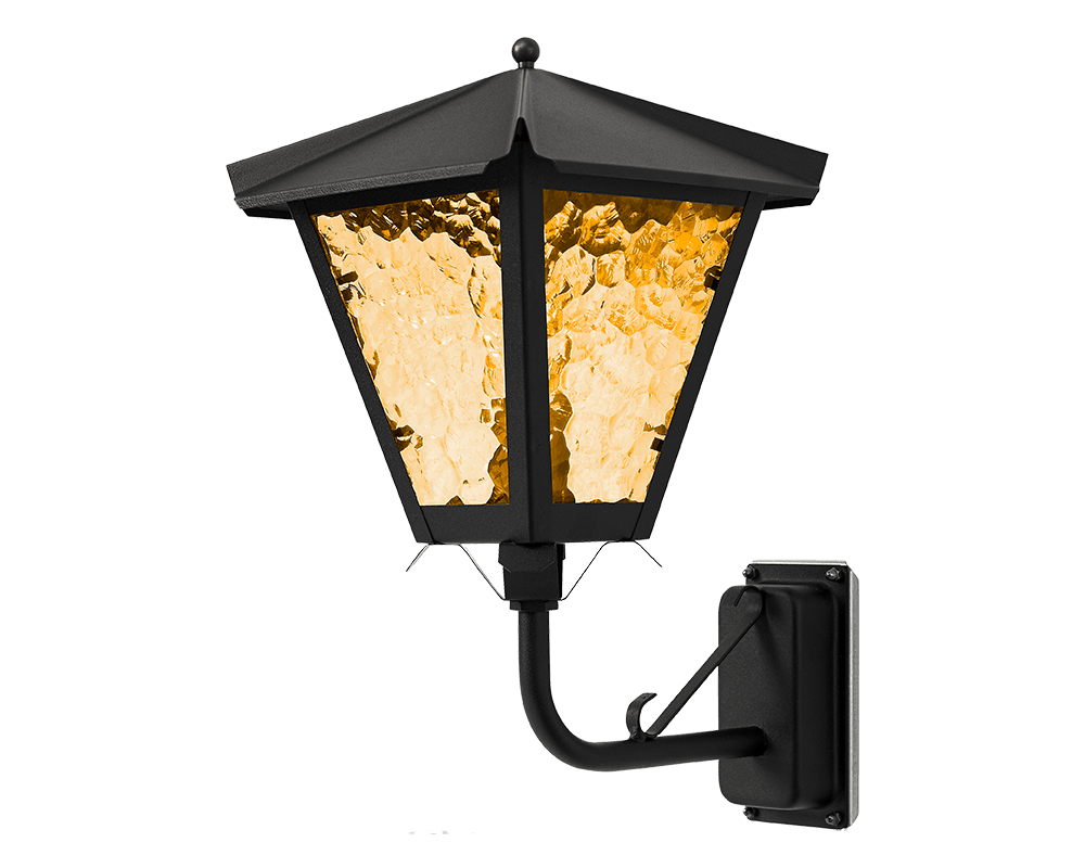 Gustav upp Noir lampe d’extérieur De Westal - Choisissez entre une lanterne orient&eacute;e vers le haut ou vers le bas dans une finition peinte et r&eacute;sistante &agrave; la rouille ou en cuivre magnifiquement oxyd&eacute;.