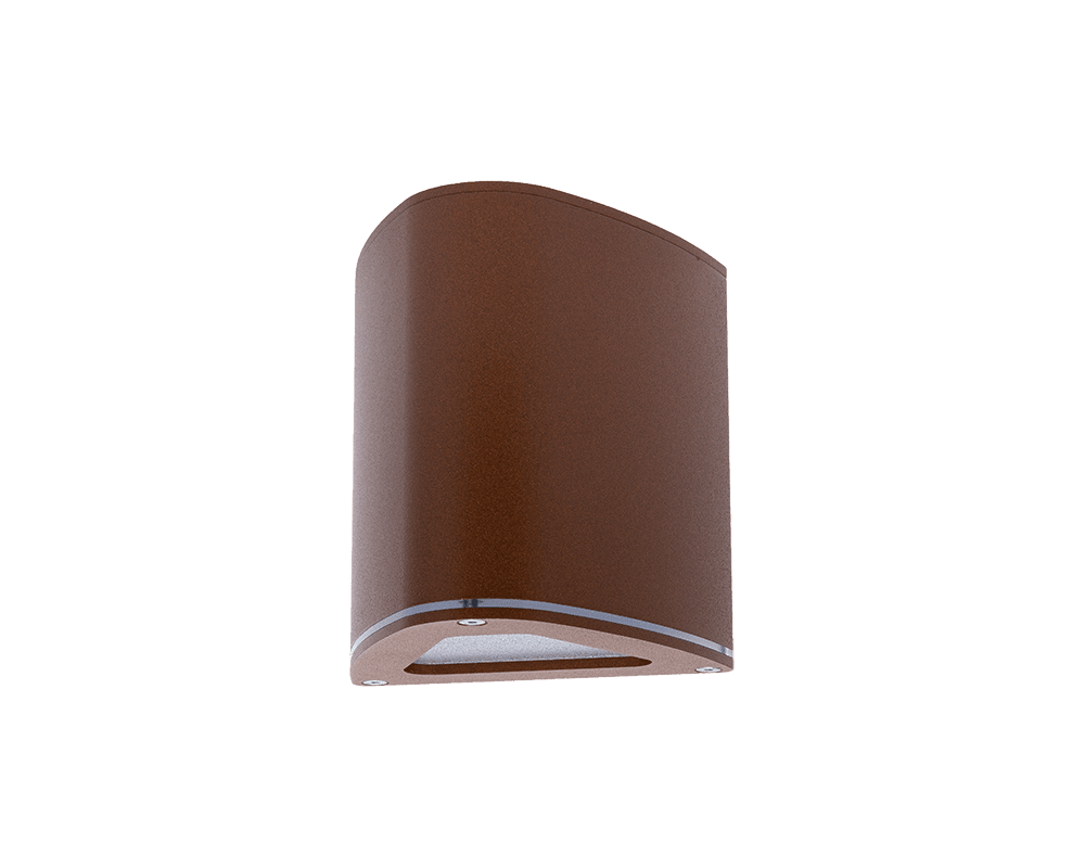Trius I Brun rouille lampe d’extérieur De Westal - Bornier à connexion rapide et doubles débouchures pour câbles externes et routage.