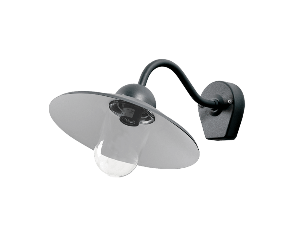 Stall Noir lampe d’extérieur De Westal - La partie arrière dispose de deux entrées et sorties et d'un bornier à connexion rapide.