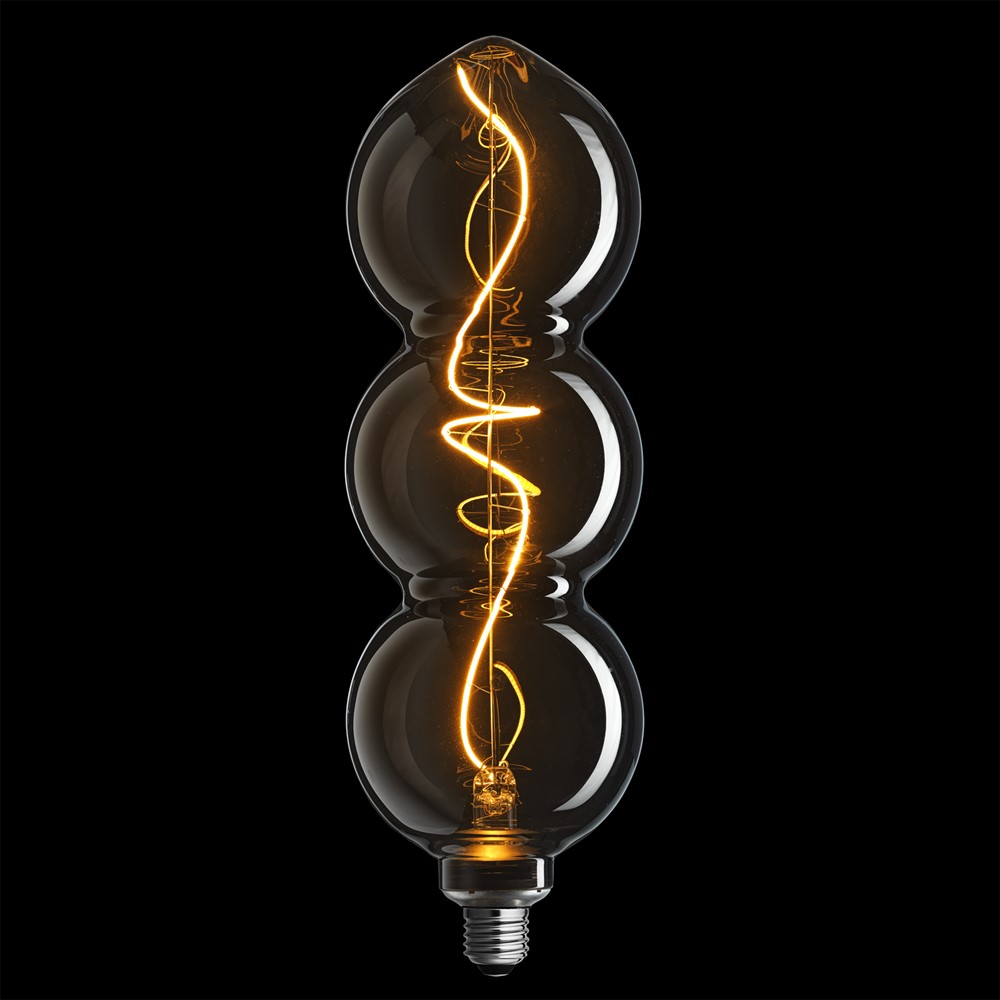 E27 4W 1800K Dimmable 3 niveaux Couleur fumée De Unison - Avec une fonction de gradation &agrave; 3 niveaux et une fonction de m&eacute;moire, vous pouvez facilement ajuster la luminosit&eacute; selon votre humeur.
