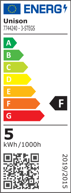 E14 4,5W 2200K Dimmable 3 niveaux Transparent De Unison - Lustre avec source lumineuse claire E14 et effet 4,5 W et lumi&egrave;re chaude de 2200 K cr&eacute;e une atmosph&egrave;re atmosph&eacute;rique avec son design &eacute;l&eacute;gant et classique.