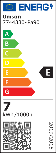 E27 7W 2700K Dimmable 3 niveaux De Unison - Source lumineuse standard E27 de 7 W, 2700 K et 806 lm.