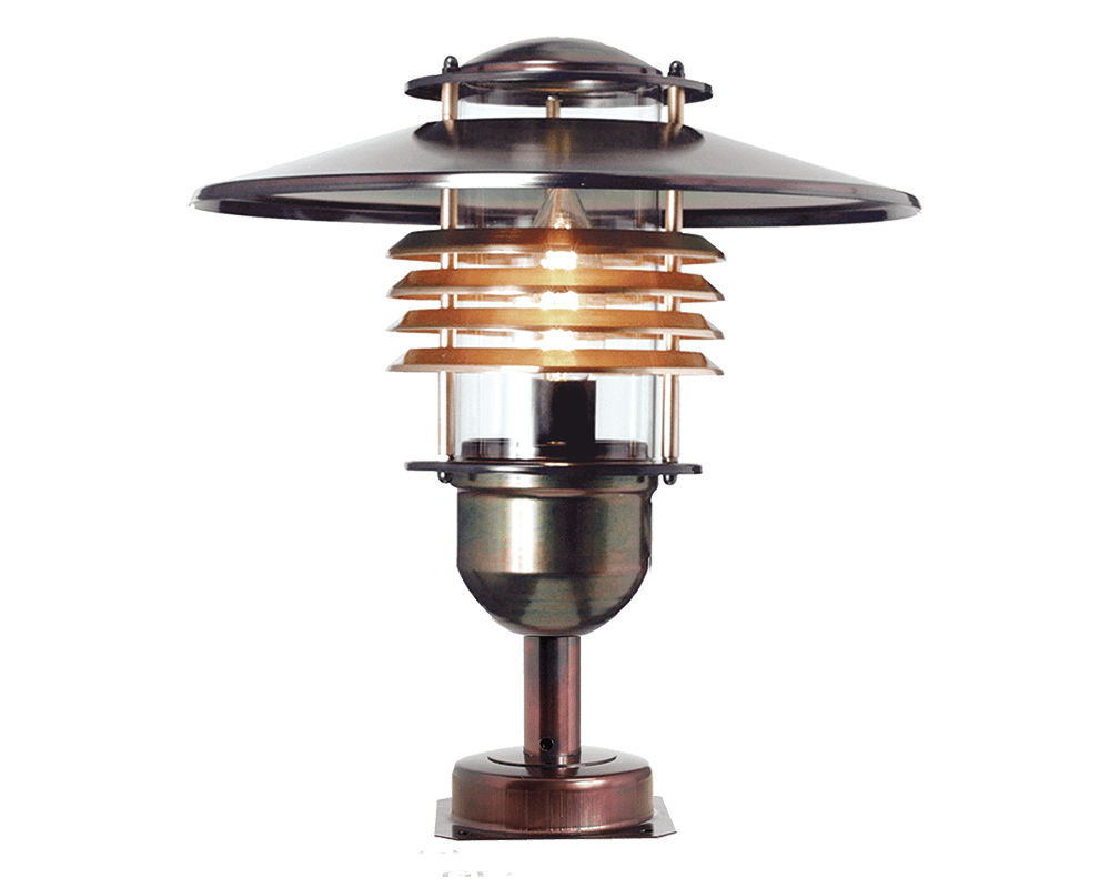Arnäs I 38cm Cuivre oxydé De Westal - La lampe est équipée d'une douille E27.