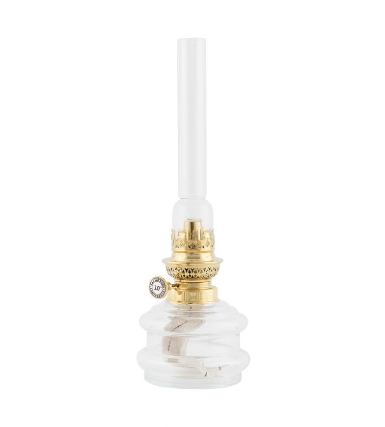Lindholmen Transparent De Karlskrona lampfabrik - Sans le r&eacute;flecteur, Lindholmen peut &ecirc;tre plac&eacute; seul sur une table ou utilis&eacute; comme bo&icirc;tier d'huile d'insertion dans un bo&icirc;tier de lampe d'un autre mod&egrave;le.