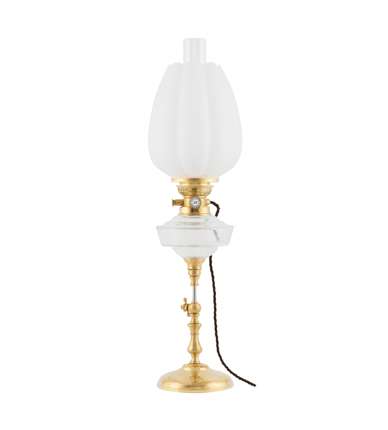 Ekholmen Elec 85 Laiton De Karlskrona lampfabrik - La tige m&eacute;tallique de la base peut &ecirc;tre r&eacute;gl&eacute;e en hauteur de 0 &agrave; 10 cm.