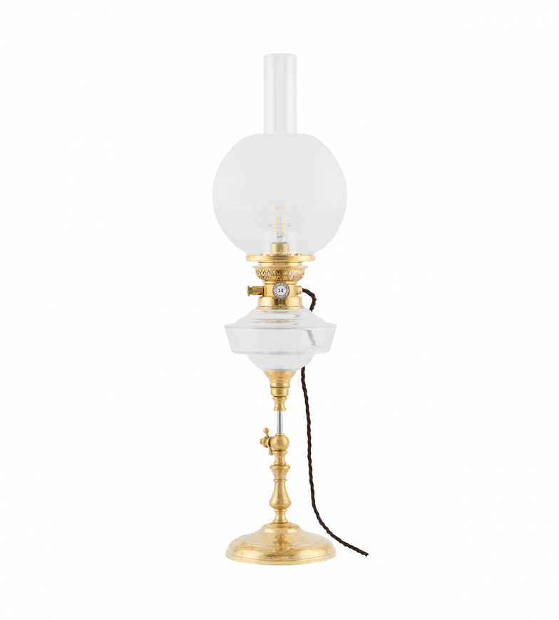 Ekholmen Elec 85 Laiton De Karlskrona lampfabrik - La tige m&eacute;tallique de la base peut &ecirc;tre r&eacute;gl&eacute;e en hauteur de 0 &agrave; 10 cm.