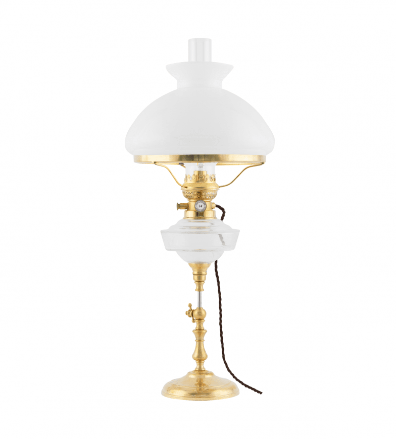 Ekholmen Elec 235 Laiton De Karlskrona lampfabrik - La tige m&eacute;tallique de la base peut &ecirc;tre r&eacute;gl&eacute;e en hauteur de 0 &agrave; 10 cm.