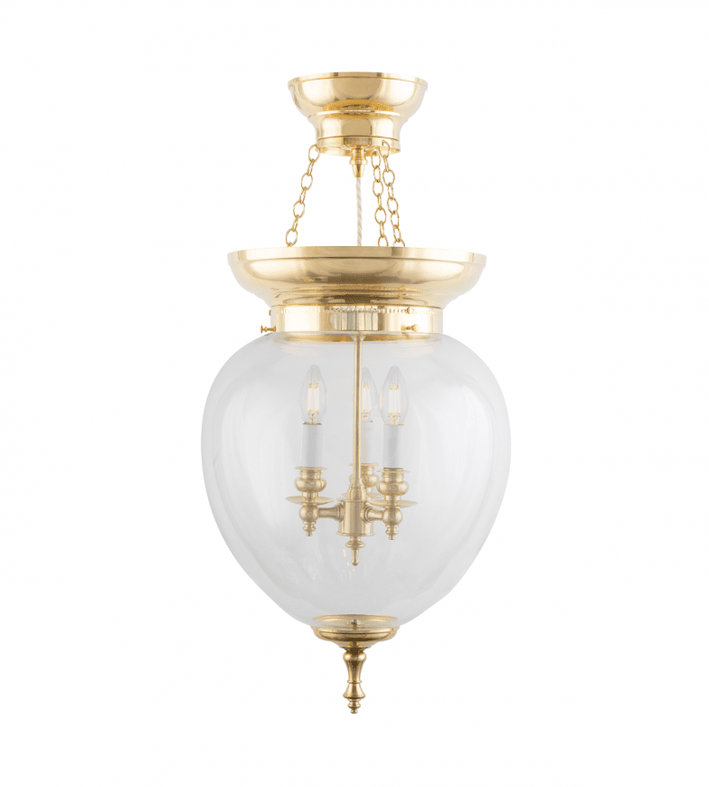 Rydberg Pendant Laiton De Karlskrona lampfabrik - Pour un roulement &agrave; billes mont&eacute; lat&eacute;ralement, percez un trou dans le bord en laiton.