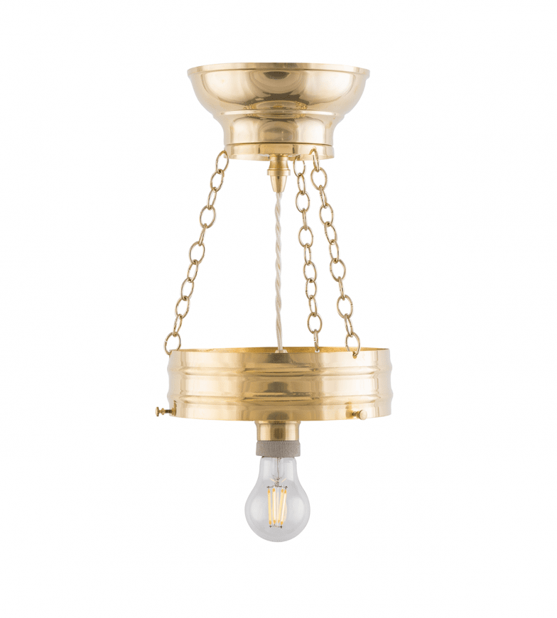 Heidenstam Pendant 200 Laiton De Karlskrona lampfabrik - Le luminaire suspendu fournit de la lumière vers le bas et vers le haut en direction du plafond et est donc souvent préféré pour le montage au plafond, en particulier pour les hauteurs de plafond de plus de trois mètres.