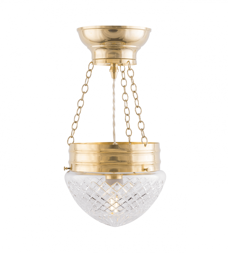 Heidenstam Pendant 200 Laiton De Karlskrona lampfabrik - Le luminaire suspendu fournit de la lumière vers le bas et vers le haut en direction du plafond et est donc souvent préféré pour le montage au plafond, en particulier pour les hauteurs de plafond de plus de trois mètres.