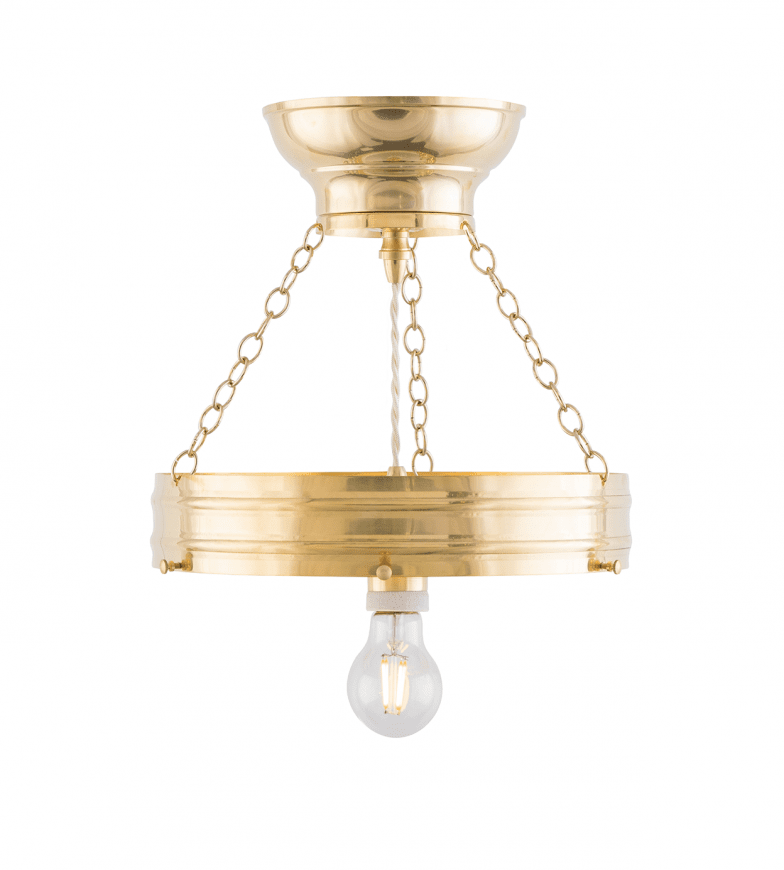 Heidenstam Pendant 300 Laiton De Karlskrona lampfabrik - Le luminaire suspendu fournit de la lumière vers le bas et vers le haut en direction du plafond et est donc souvent préféré pour le montage au plafond, en particulier pour les hauteurs de plafond de plus de trois mètres.
