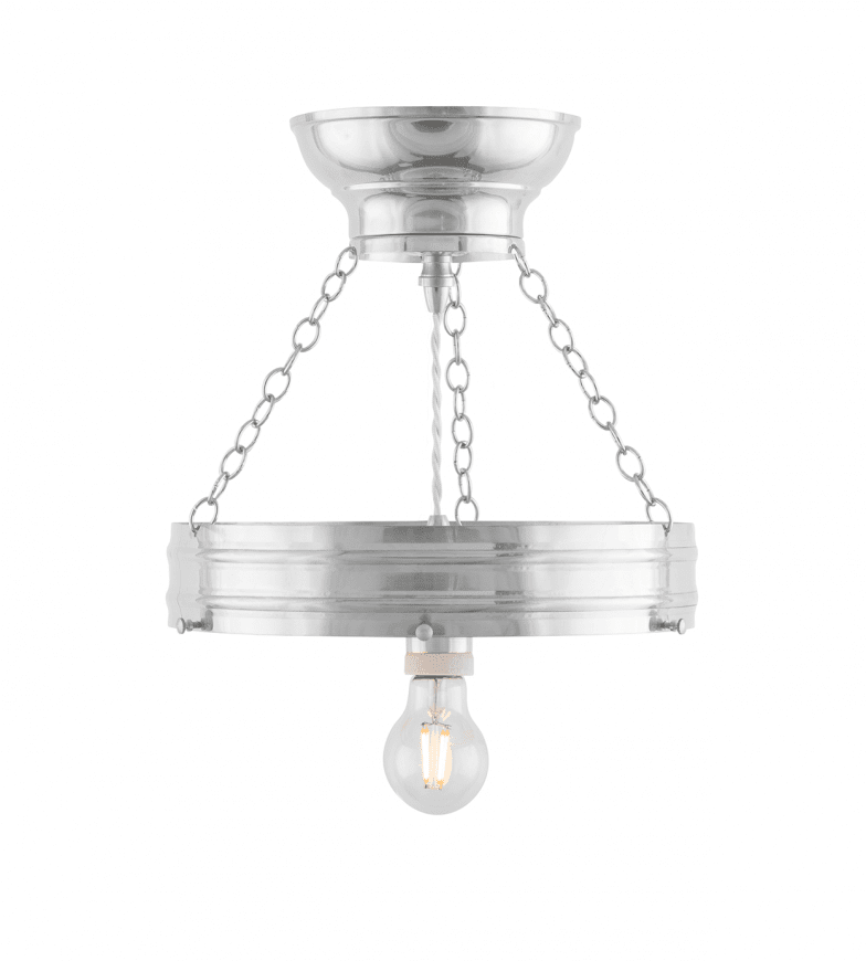 Heidenstam Pendant 300 Nickel De Karlskrona lampfabrik - Le luminaire suspendu fournit de la lumière vers le bas et vers le haut en direction du plafond et est donc souvent préféré pour le montage au plafond, en particulier pour les hauteurs de plafond de plus de trois mètres.